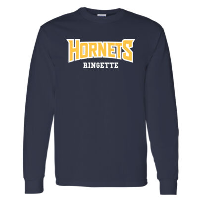 Gildan Unisex Hornets Printed Long Sleeve Thumbnail